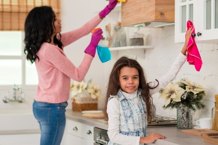 Cleaning With Kids