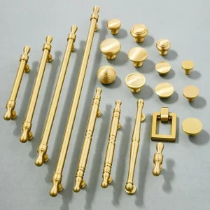 Minimalist  Brass Cabinet Handles & Pulls